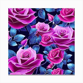 Roses Wallpaper 5 Canvas Print