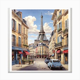 Paris Street Art Canvas Print