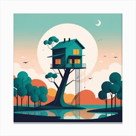 Tree House 2 Canvas Print