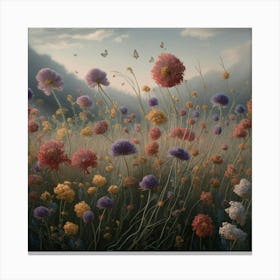 A Stunning And Detailed Painting Of A Meadow Fille V2zcgkcxs5wxkab1wnlyba Sxyukhydsvgkliz4vgexxa Canvas Print