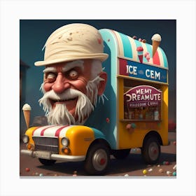 Ice Cream Truck Canvas Print