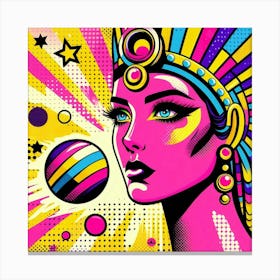 Pop Egyptian Anisa Aurora Canvas Print