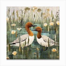 Bird In Nature Canvasback 3 Canvas Print