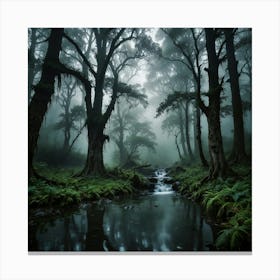 Misty Forest 5 Canvas Print