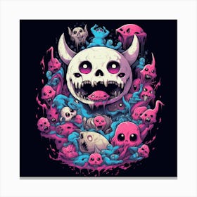 Monsters And Skulls Canvas Print