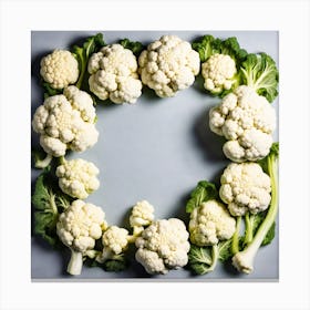 Cauliflowers In A Circle Canvas Print