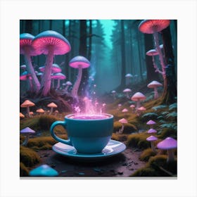 Magic Mushroom Forest Canvas Print