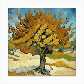 Mulberry Tree, 1889 By Vincent Van Gogh Art Print 2 Canvas Print