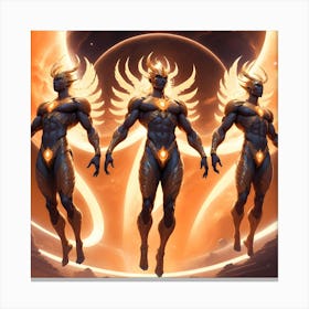 Three Angels Canvas Print