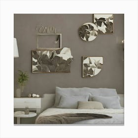 Bedroom With Mirrors 2 Canvas Print