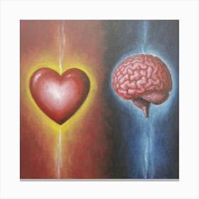 Heart And Brain Canvas Print