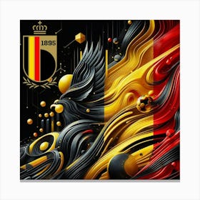 Belgium National Football Team Logo Wall Art 7 Canvas Print