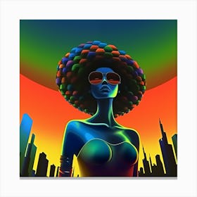 Sixties Style Aliens Pulp Fiction Novel art print Canvas Print