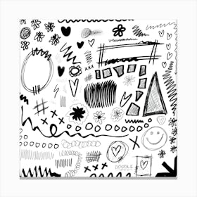 Doodles Doodle Drawing Sketches Canvas Print