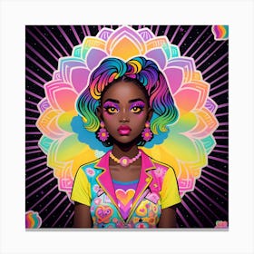 Psychedelic Girl Canvas Print