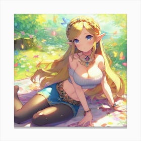 Zelda Picnic Canvas Print