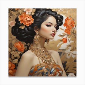 Asian Woman Canvas Print