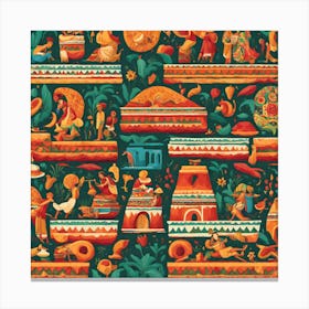 Mexican Pattern 26 Canvas Print