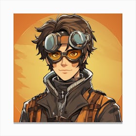 Steampunk Character Canvas Print