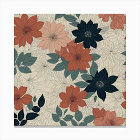 Floral Pattern 36 Canvas Print