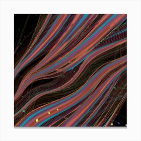 Abstract Wavy Lines 1 Canvas Print