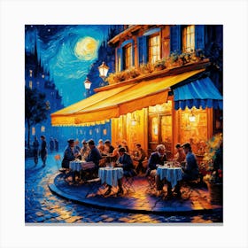 Cafe Terrace At Night, Van Gogh (1) 1 Canvas Print