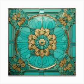 Stained Glass Ceiling Canvas Print
