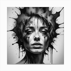 Splatter Painting Canvas Print