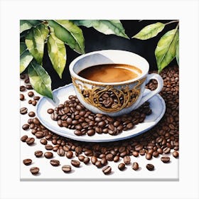 Coffee Beans 219 Canvas Print