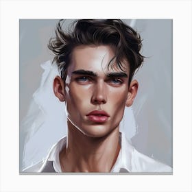 Portrait Of A Young Man Canvas Print