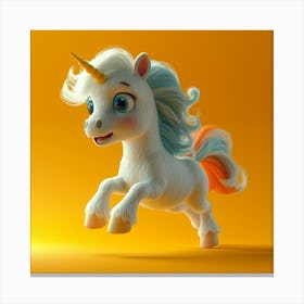 Unicorn 3d 2 Canvas Print