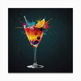 Colorful Cocktail Canvas Print