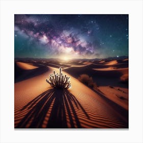 Desert Night Sky 2 Canvas Print