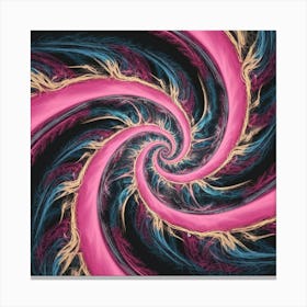 Radiant Spiral of Energy Canvas Print