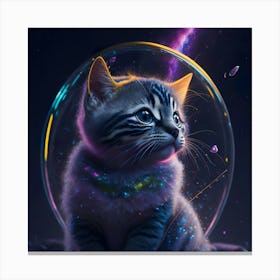 Cat Galaxy (107) Canvas Print