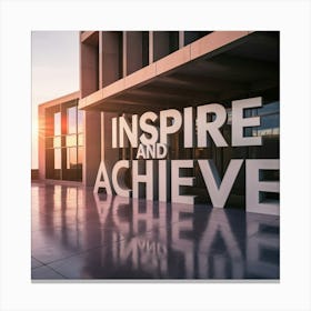 Inspire And Achieve 1 Canvas Print