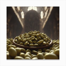Coffee Beans In A Bowl 13 Canvas Print