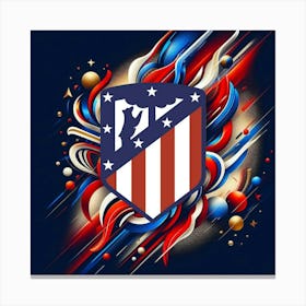 Atlético de Madrid Logo Wall Art 21 Canvas Print