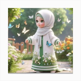 Muslim Girl 2 Canvas Print