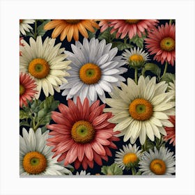 Daisy Pattern 1 Canvas Print