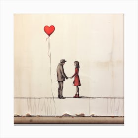 Couple love Canvas Print