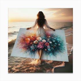 Flower Painting Canvas Print