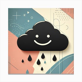 Happy Rain Canvas Print