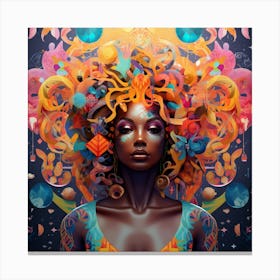 Psychedelic Woman 1 Canvas Print