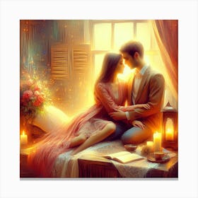 Couple In Love Canvas Print