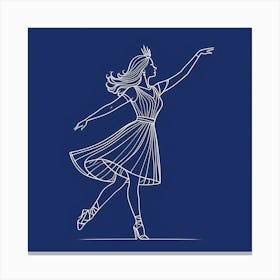 Dancer In A Dress Canvas Print