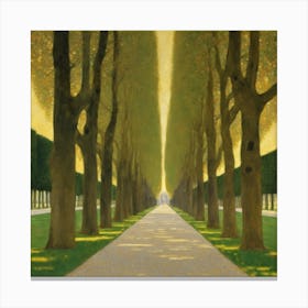 Allee At Schloss Kammer, Gustav Klimt 5 Canvas Print