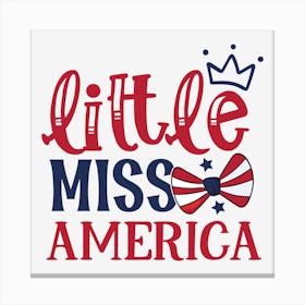 Little Miss America 01 Canvas Print