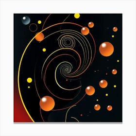 Spirals And Bubbles Canvas Print