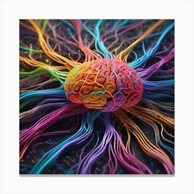 Colorful Brain 42 Canvas Print